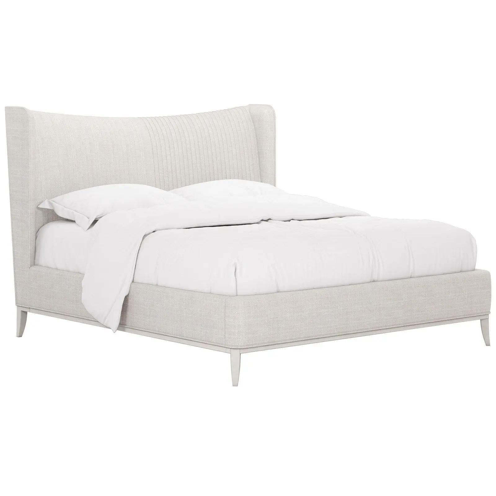 A.R.T. Furniture Mezzanine California King Upholstered Shelter Bed In Light Gray 325127-2249