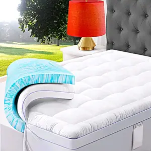 3 Inch Dual Layer Memory Foam Mattress Topper, 2 Inch Memory Foam Plus 1 Inch Down Alternative Pillow top Mattress Pad