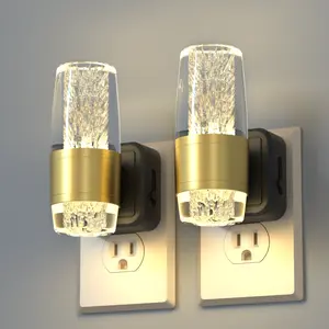 Vivlite 2-Pack Plug-and-Play Night Light - Light Sensor, Adjustable Brightness - Decorative for Corridor, Bedroom led