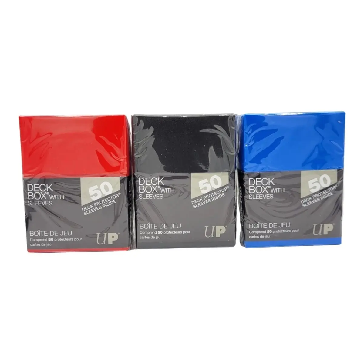 Ultra Pro 7442783724 Deck Box - 3 Color Assortment with 50 Count Sleeves