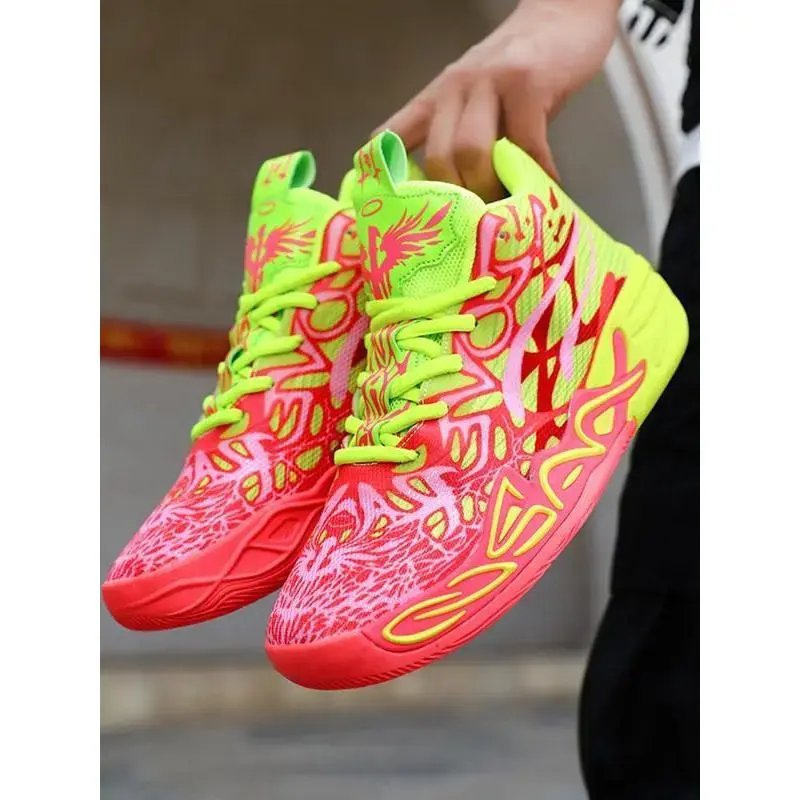 Spring 2026 new arrivals Fluorescent Pink - Green Graffiti  display picture 3