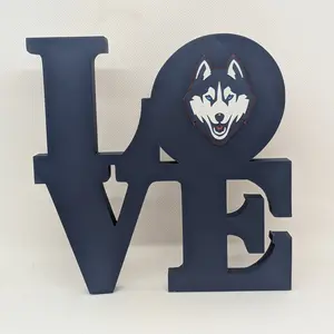 University Of Connecticut UCONN Huskies Love Park Sign For Mancave
