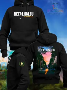 REU - Guatemala Retalhuleu Hoodie Negro Unisex