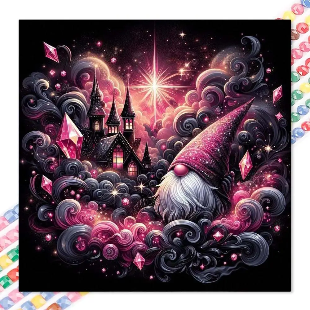 1 set of DIY diamond painting kit, Diamond Embroidery, 5D diamond art set, DIY decoration fairy, castle, starry sky mosaic, diamond art, DIY art home decor