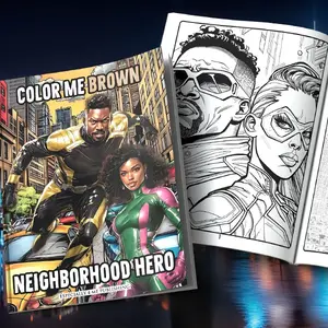 Color Me Brown: Neighborhood Superhero Themed Coloring Book for Craft & DIY Enthusiasts, Lifestyle & Hobbies Book