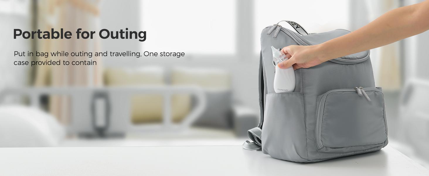 Momcozy Baby Nasal Aspirator, 3 Suction Levels Electric Nasal Aspirator for Baby, Portable Baby Nose Aspirator with Light Soothing and Music