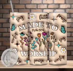 Made to Worship - Religious - 20 oz Tumbler