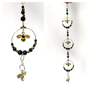 black and yellow bee suncatcher, Decoration Hangable