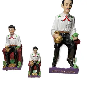 Pacific Giftware Jesus Malverde Folklore Statue 6.5 / 10 / 16 Inch Sinaloa Religious Figurine Decor for Home or Worship Room