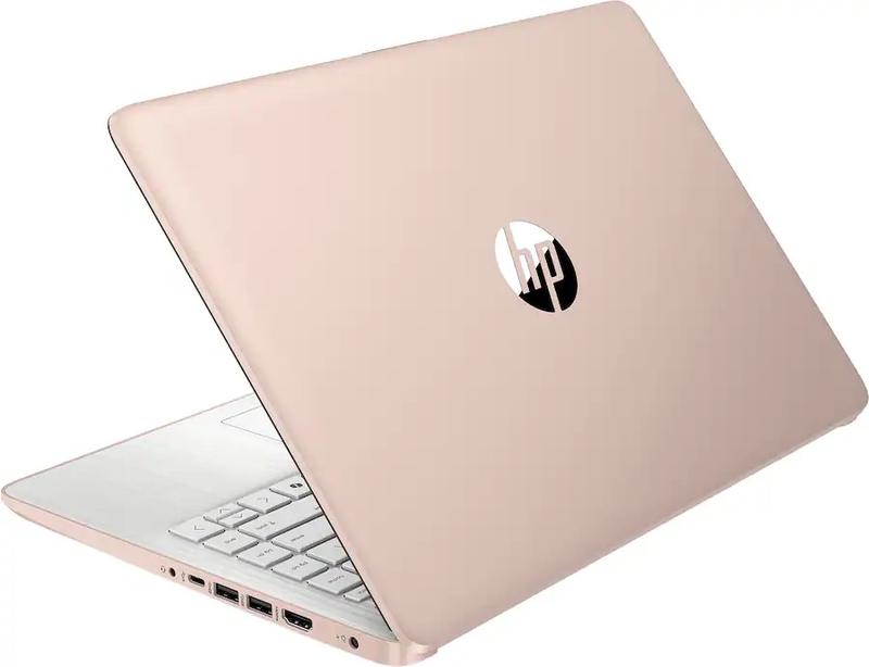 HP 14 Laptop Computer 2026 Ultra Light, AI Copilot Student Business, Quad-Core Intel, 4GB RAM, 128GB Storage, 1 Yr Office 365, 12 Hr, Win 11S, Rose Gold