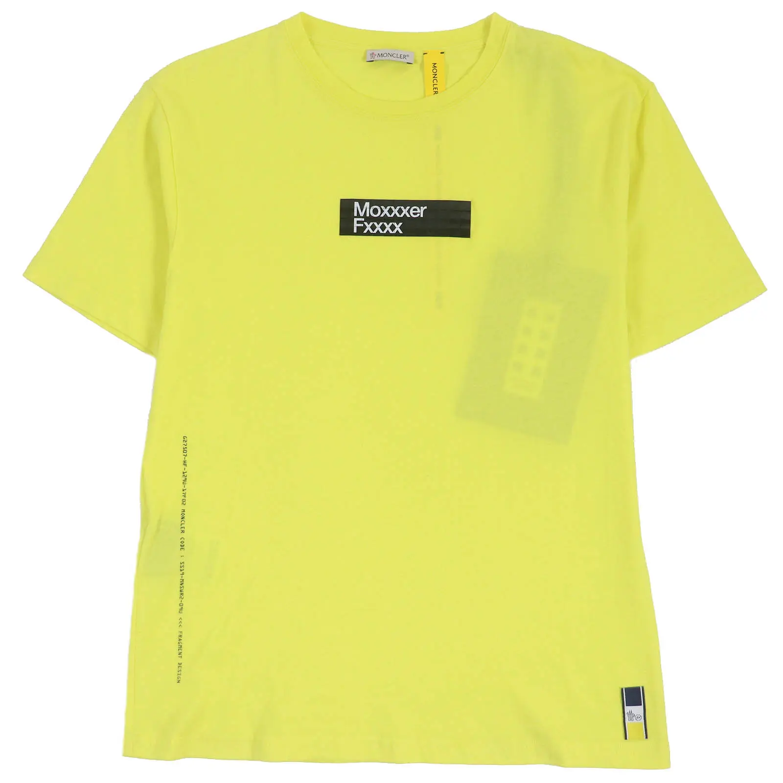 Pre-owned MONCLER Cotton Small Leather Goods Genius MAGLIA T Shirt Yellow S