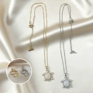 4PCS Necklaces with Adorable Charms Embellished with Sparkling Zircons Ideal for Everyday Elegance or Gifting to Friends Adding a Sweet Delicate Sparkle to Any Look