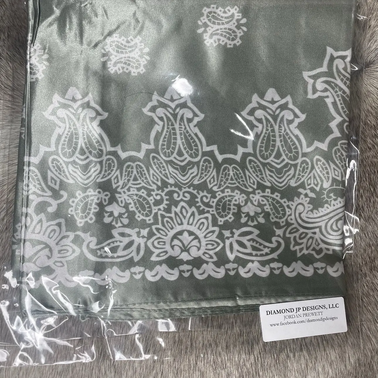 Grey Bandanna Wild Rag