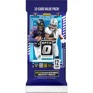 2025 Panini Optic Uptown Donruss Football Value Pack - 12 Cards, Player Autographs, Exclusive Parallels, Downtown Duos