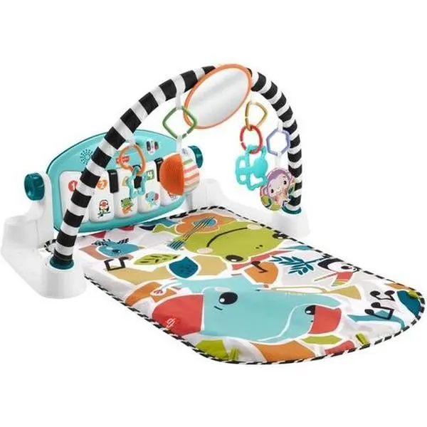 Fisher Price Glow and Grow Kick & Play Piano Gym, Blue  [COLLECTIBLES] Babywear