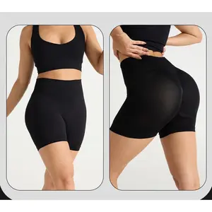 Impact Shorts Low-Rise Seamless Yoga Shorts, Hip-Lifting Fitness Shorts, Cycling Shorts, Stretch Fitness Apparel for Indoor Outdoor Summer