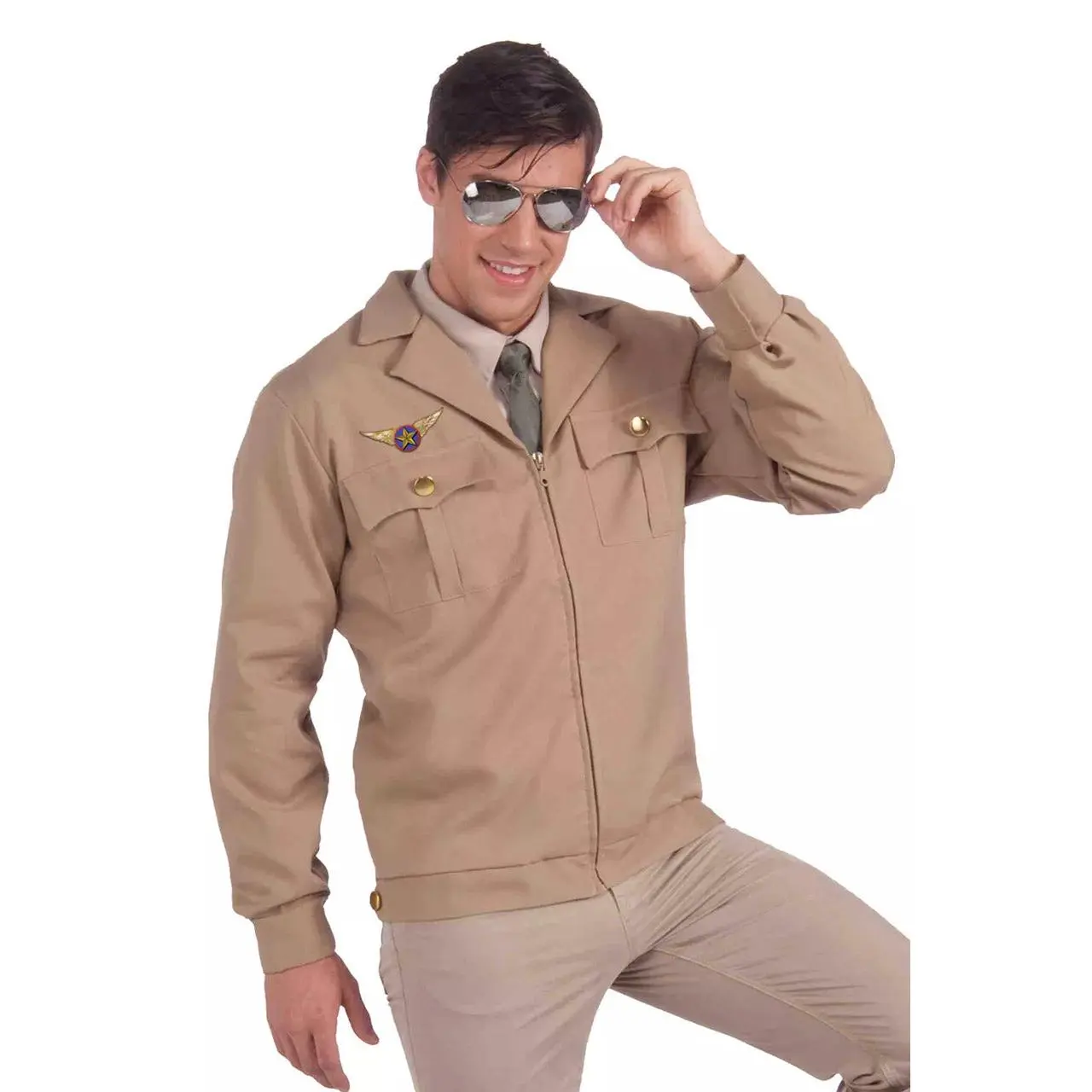Men's Fighter Jet Pilot Jacket, Menswear Top, Stylish Coats for Casual Outdoor Wear