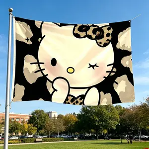 American retro leopard print  flag, bedroom, 3x5ft, outdoor/indoor decor