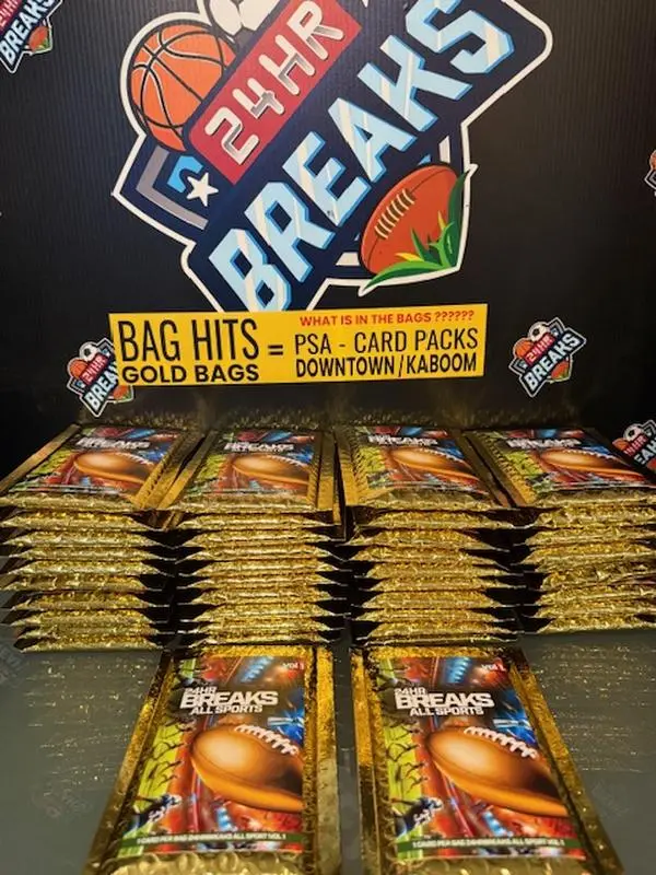 Multi Sports cards in each Bag + miss rookies autos case hits psa numbered cards paches