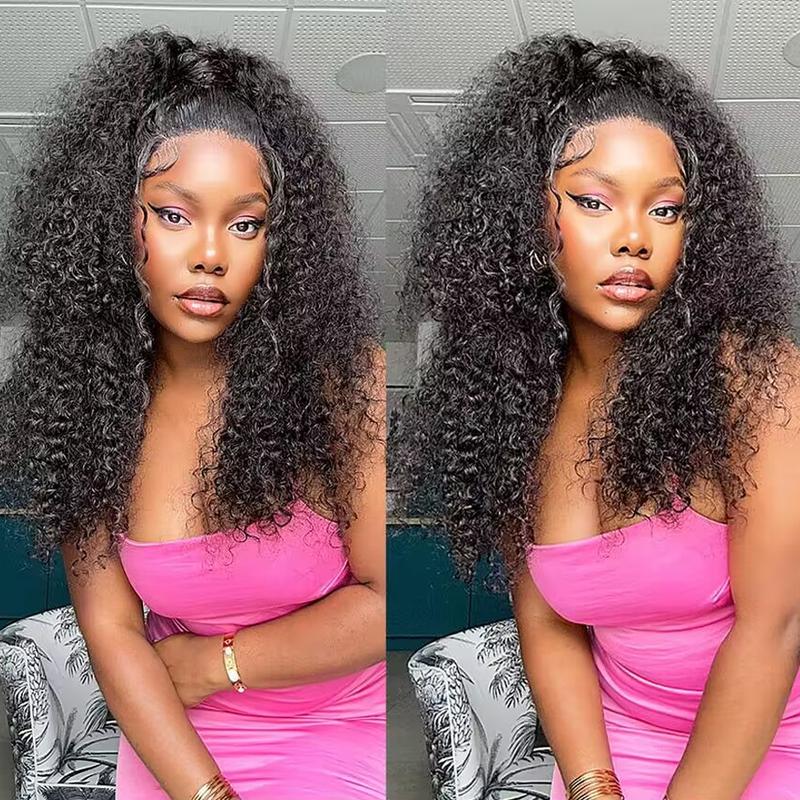 FORGIRL FOREVER Afro Curly Wigs 7x5 Bleached Knots Pre Cut Kinky Curly Wear Go Glueless Wig Preplucked 13x4 Human Hair Lace Frontal Wigs #TikTokShopBacktoSchool