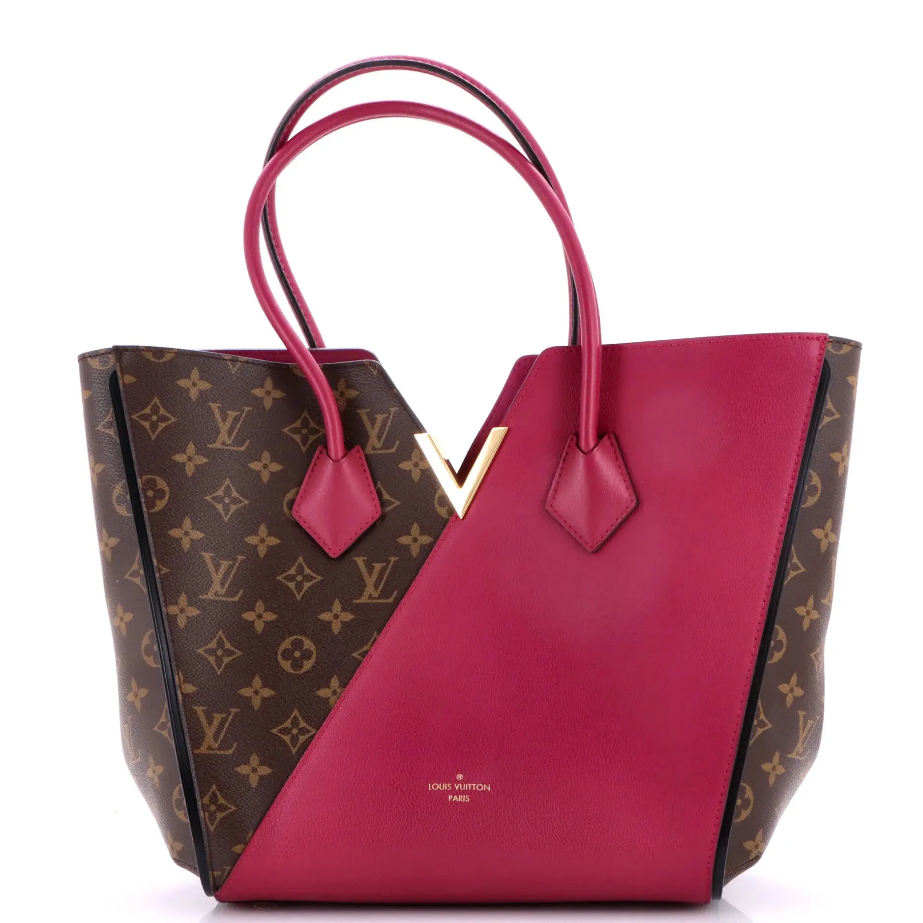 Pre-owned Louis Vuitton Canvas Coated, Leather Tote Bags REBAG Kimono Handbag Monogram Canvas and Leather MM by Rebag