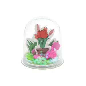 Mother’s Day Flower Glitter Snow Globe Craft Kit - Makes 12