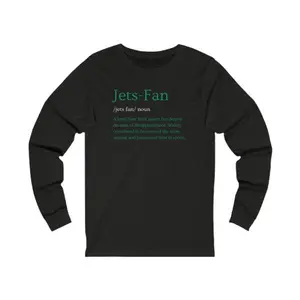 Ny Jets Long-Sleeve Tee - Unisex Definition Shirt For Jets Fans