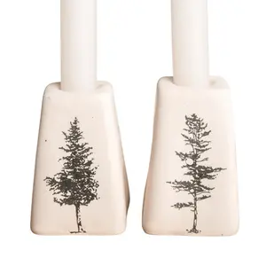 Trees Shabbat Candle Holders