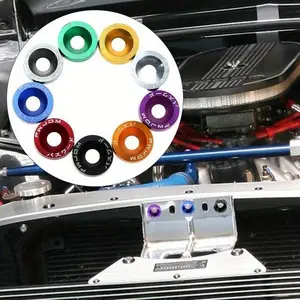 20pcs Car modification screws, Body Screw, washers, front and rear bumpers reinforcement screws, washers, screws, single-layer washers, decorative universal Automotive Accessories, Car Accessory