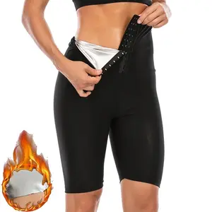 Sauna Shaper Pants For Weight Loss Thermal Sweat Capris Shorts High Waist Butt Lifting Workout Leggings With Tummy Control