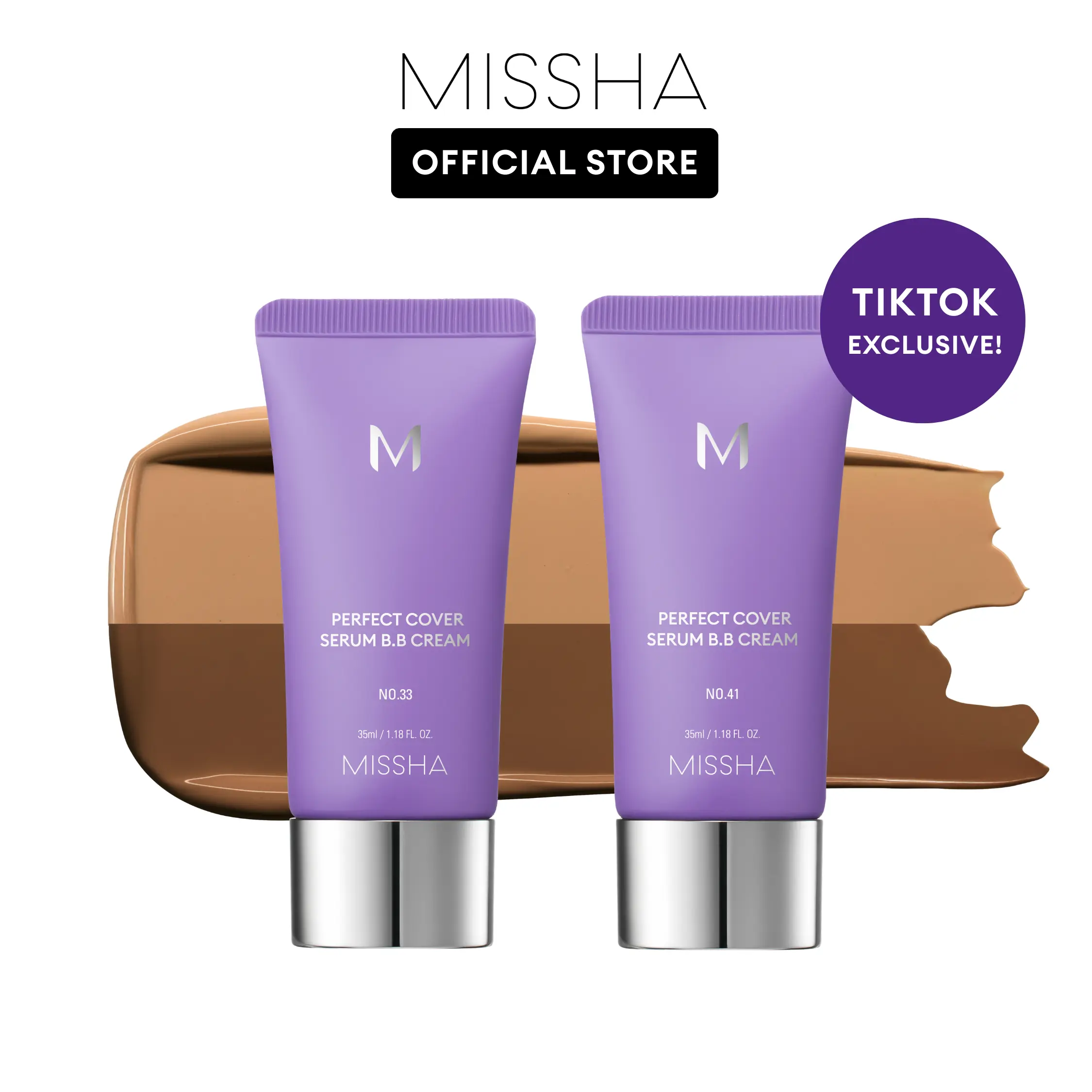 #33 Tan + #41 Medium Tan