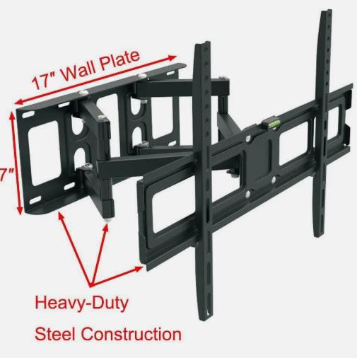 Articulating Full Motion TV Wall Mount Swivel Tilt For 32 42 47 50 55 60 65 70"