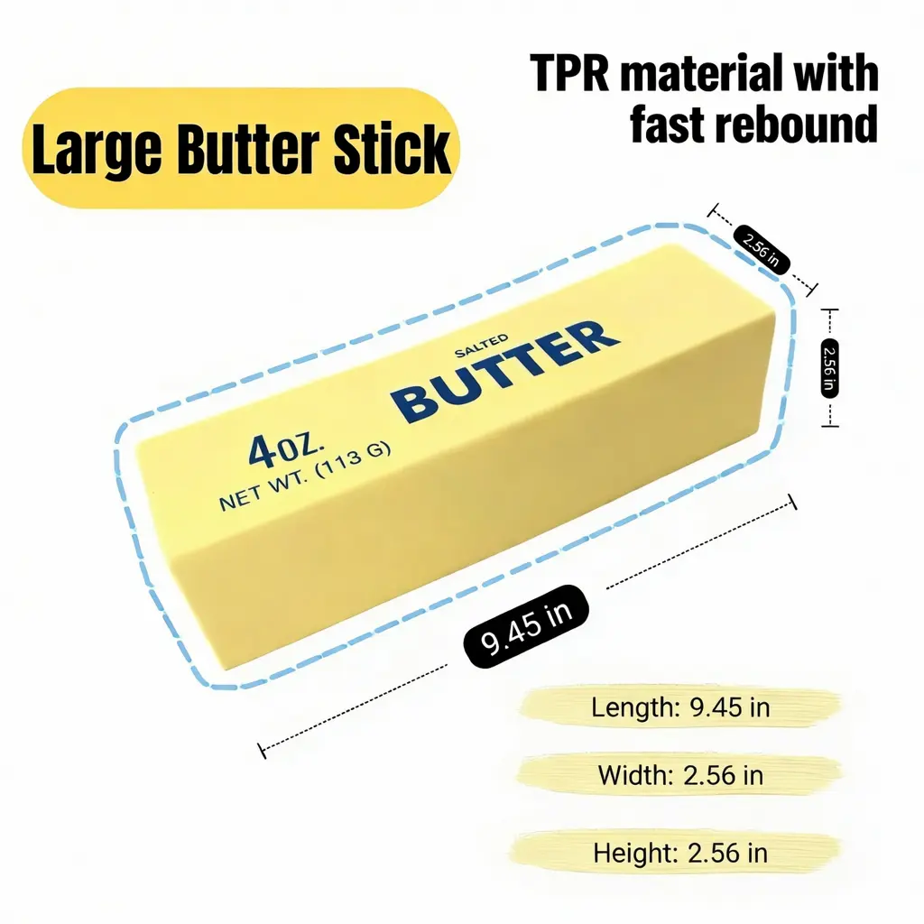 Large Butter Stick - TPR material with fast reboun
