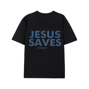 Romans 10:9 - JESUS SAVES Shirts |       Graphic Christian Tee Shirts Designed For Both Men and Women Menswear Top Outfit for going out, comfortable cotton, casual and loose, pure cotton T-shirt, suitable for all seasons, unisex
