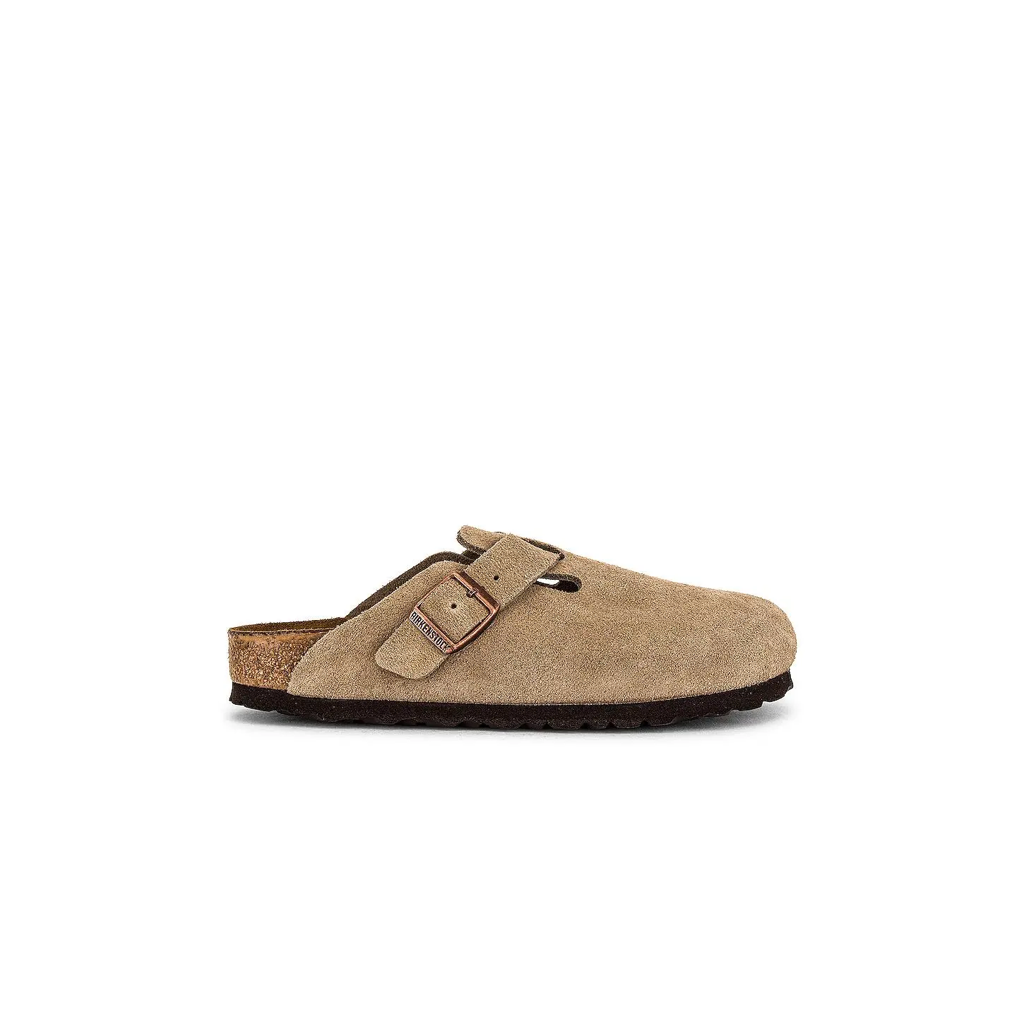 BIRKENSTOCK Boston Soft Footbed Clog in Taupe BIRKENSTOCK Boston Soft Footbed Clog in Taupe