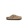 BIRKENSTOCK Boston Soft Footbed Clog in Taupe