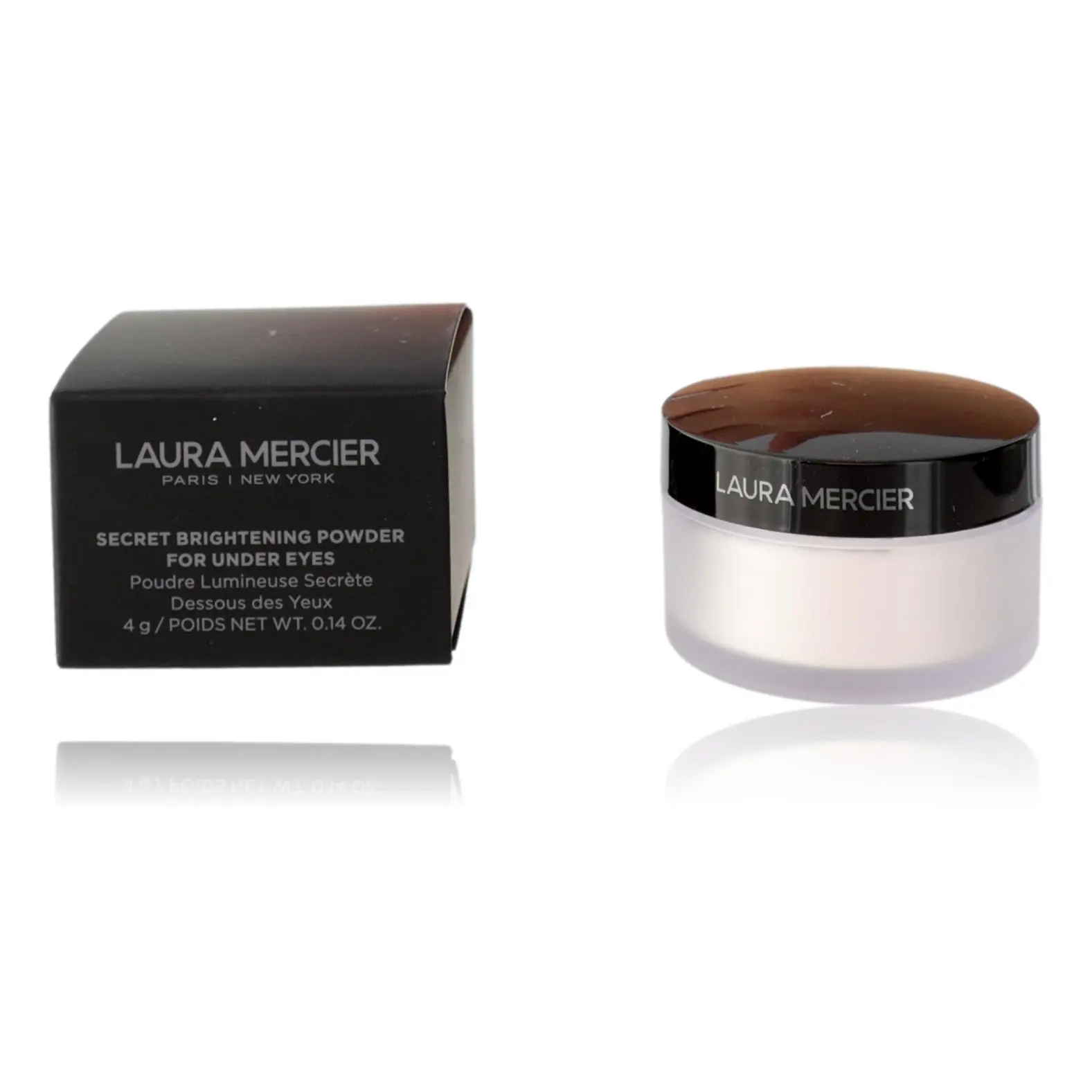 LAURA MERCIER Secret Brightening Powder, Gentle Loose Setting Cosmetic for Under Eyes, Daily Wear, 0.14 oz, Fragrance