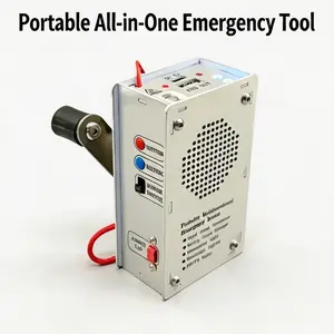 Mini portable emergency power supply, safe and practical, suitable for leisure stress relief, outdoor adventure, camping, sudden power outages and other situations.Torch with Hand Crank Generator, USB Charger & Weather Radio for Outdoor Camping
