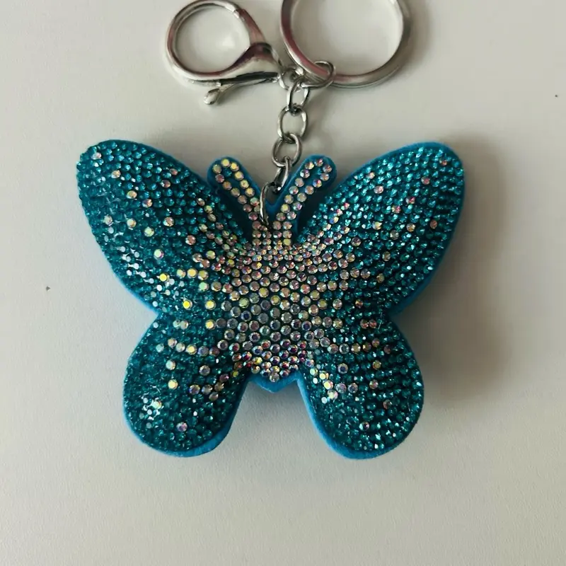 Butterfly Rhinestone Keychain/bag charm