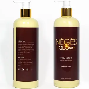 NÈGÈS GLOW Body Lotion - Smooth Hydrate Glow for All Skin Types - 16 fl oz / 500ml - Luxurious Rejuvenating Blend