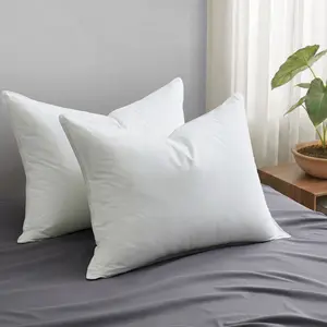 PEACENEST 100% Cotton Breathable Bed Pillow – Soft Yet Supportive Polyester Fill, Hotel-Style Comfort for Side & Back Sleepers