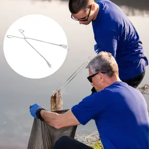 Stainless Steel Fire Tongs, Grill Rack Clips, Long Handle Scissors, BBQ Charcoal Pliers, Cleaning Tool, Fireplace Carbon Adder, Barbecue Utensils