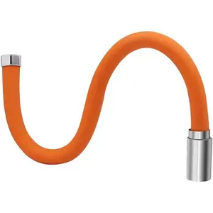 Adjustable Faucet Extension Hose Connector, 360 Degree Rotating Soft Tube Adapter, Universal Old Thread Flat Water Faucet