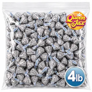 HUGS Milk Chocolate and White Creme Candy, 4LB Bulk, Individually Wrapped