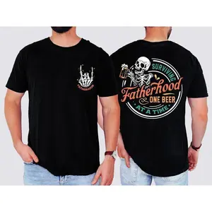 [ Sale Up To 75%]  Surviving Fatherhood One Beer At A Time Shirt  T-shirt, For Men, Top T-shirt Unisex Menswear