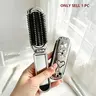 Foldable Comb with Silver Plating, Heart/Star/Flower/Cherry Decor, Built‑In Mirror, Portable Travel Comb for Men and Women, Hair Combs