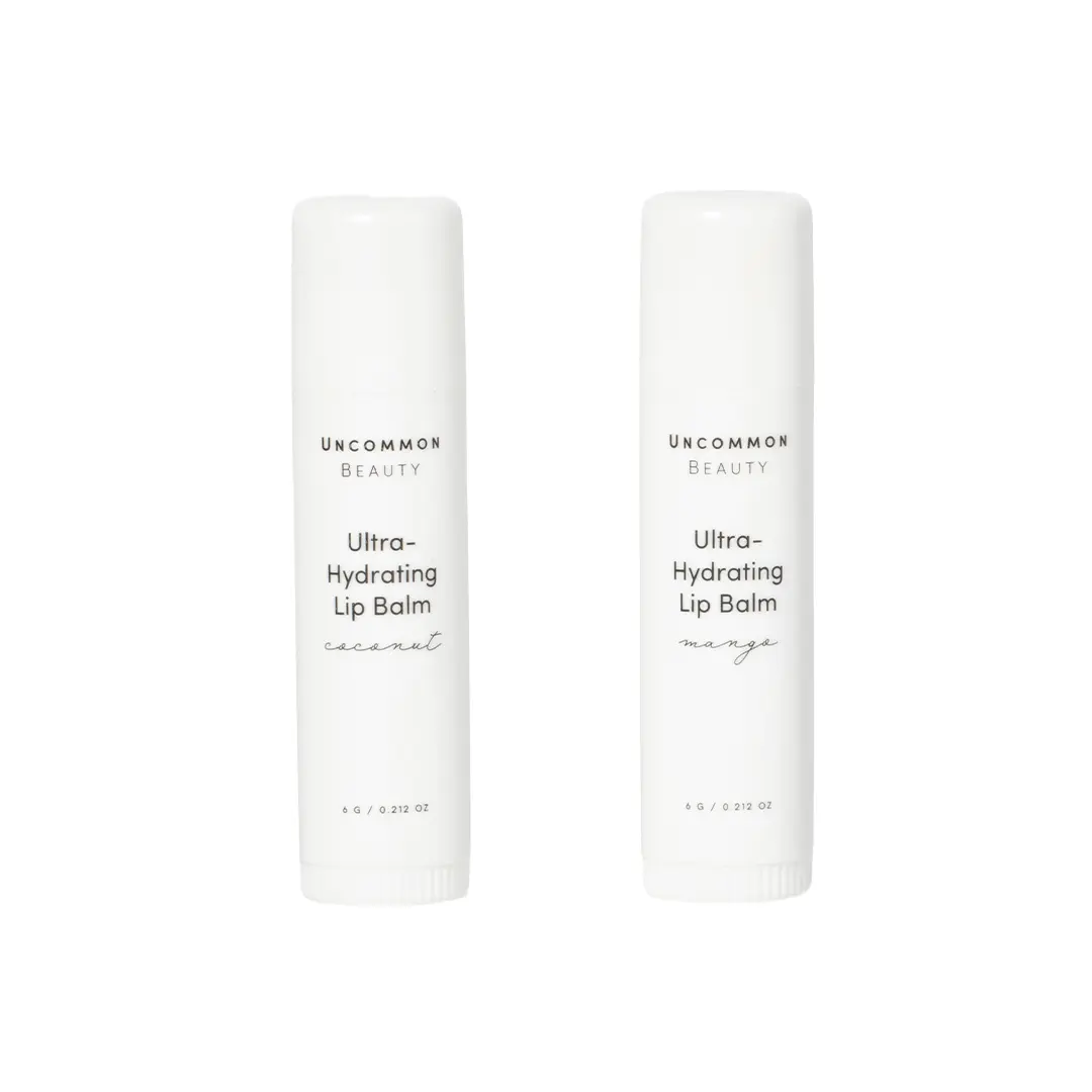 Ultra-Hydrating Lip Balm Duo - Clear Lip Moisturizer in Mango and Coconut Ultra-Hydrating Lip Balm Duo - Clear Lip Moisturizer in Mango and Coconut