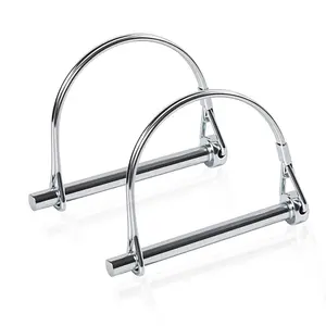 2pcs Professional Trailer Hitch Pin, Premium Trailer Coupler Pin for Farm& Hitches& Lawn Use, The Dimensions are 1/4 in x 3 in