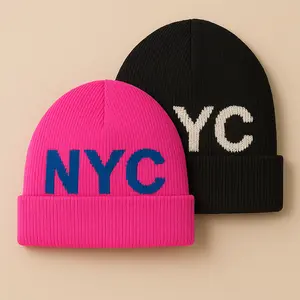 NYC Oversized Logo Wool Beanie — Loft Club Limited Release