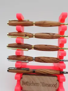 Bethlehem Hand Turned Olivewood Pen with Certificate of Authenticity Elegant Writing Tool for Writing Enthusiasts Rich Texture Unique Craftsmanship